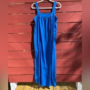 J Crew Cobalt Blue Maxi Dress